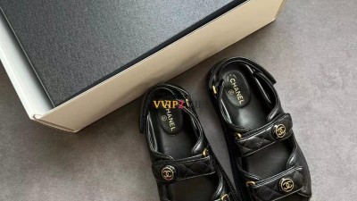 샤넬 CHANEL 레더 벨크로 샌들 G35927 검수사진 ☆☆☆☆☆