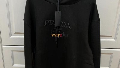 프라다 PRADA 자수 로고 후드 티셔츠 검수사진 ☆☆☆☆☆ #긴자
