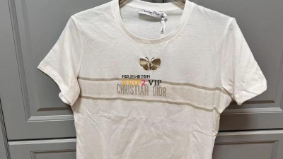 디올 DIOR 버터플라이 자수 로고 반팔티 413T06B4414 SIZE S M L 검수사진 ☆☆☆☆☆ #타지아
