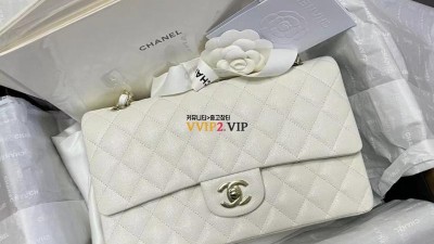 샤넬 CHANEL 클래식 미듐 밀크쉐이크 캐비어 플랩백 샴페인골드 A01112 SIZE 25.5cm 검수사진 #지존샵