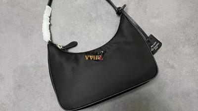 프라다 PRADA 리에디션 2005 사피아노 트리밍 리나일론 호보백 블랙 1NE204_R064_F0002 검수사진 ☆☆☆☆☆ #vvip공장