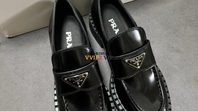 프라다 PRADA 무광 브러시드 가죽 로퍼 블랙 1D246M SIZE 35~40 검수사진 ☆☆☆☆☆ #폭스샵