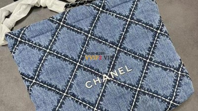 샤넬 CHANEL 22백 스티치 데님 투투백 스몰 AS3260 34*29*8cm 검수사진 ☆☆☆☆☆ #티무역