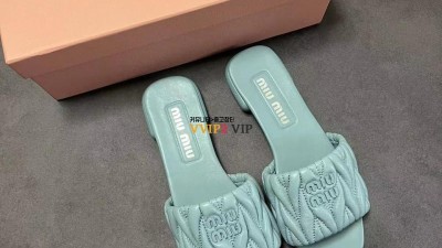 미우미우 MIU MIU 마테라쎄 여성 슬리퍼 샌들 SIZE 35~39 검수사진 ☆☆☆☆☆