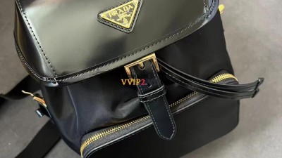 프라다 PRADA 리나일론 앤 브러쉬드 레더 미니 백팩 1BZ075 R789 F0002 V 10M SIZE 18*15*11cm 검수사진 ☆☆☆☆☆ #VVIP공장