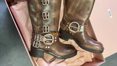 미우미우 Miu Miu 23 버클 스트랩 바이커 부츠 SIZE 35~40 검수사진 ☆☆☆☆☆