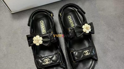 샤넬 CHANEL 퀼팅 플라워 리본 벨크로 샌들 G45330 SIZE 35~40 검수사진 ☆☆☆☆☆