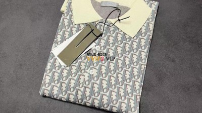 디올 DIOR 남자 반팔티셔츠 오블리크 폴로 코튼 자카드 화이트 블루 293M832AT396_C085 SIZE S M L XL 검수사진 ☆☆☆☆☆