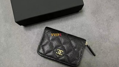 샤넬 CHANEL 클래식 지퍼돌이 동전지갑 카드지갑 블랙 캐비어 금장 AP0216 검수사진 ☆☆☆☆☆ #vvip공장