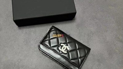 샤넬 CHANEL 스타 CC 로고 2-사이드 짚 코인 카드펄스 블랙 검수사진 ☆☆☆☆☆ #지존샵
