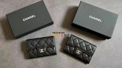 샤넬 CHANEL 클래식 카드지갑 슬롯/똑딱이 클똑 캐비어 은장 AP0214 검수사진 ☆☆☆☆☆ #지존샵