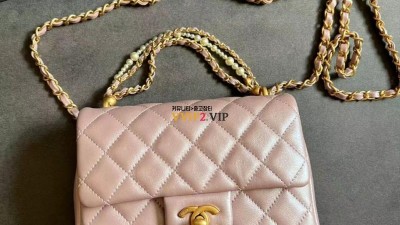 샤넬 CHANEL 진주체인 쁘띠삭 미니 플랩백 AS4385 검수사진 ☆☆☆☆☆ #auther아더여왕갓팩