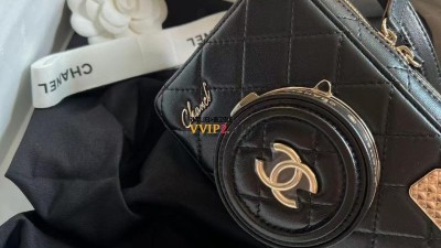 샤넬 CHANEL 24SS 카메라백 램스킨 블랙 크로스백 AS4817 검수사진 ☆☆☆☆☆ #티무역