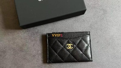 샤넬 CHANEL 클래식 카드지갑 카드홀더 캐비어 블랙 금장 AP0213 검수사진 ☆☆☆☆☆ #vvip공장