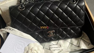 샤넬 CHANEL 클래식 미듐 캐비어 플랩백 은장 A01112 SIZE 25.5cm 검수사진 #지존샵