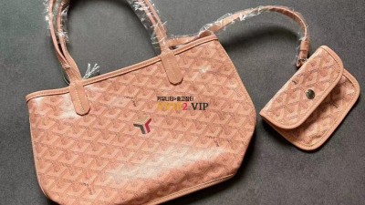 고야드 GOYARD 양면 앙주 미니백 파우더 핑크 검수사진 ☆☆☆☆☆