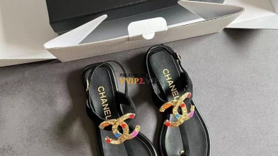 샤넬 CHANEL CC 로고 스트랩 샌들 쪼리 플립플랍 SIZE 35~40 검수사진 ☆☆☆☆☆
