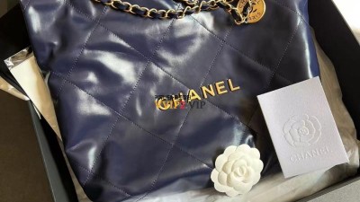 샤넬 CHANEL 22백 네이비 금장 스몰 AS3260 SIZE 35x37x7cm 검수사진 ☆☆☆☆☆ #지존샵