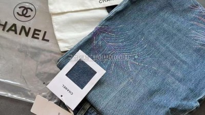Chanel 샤넬 CC 로고 자수 데님 팬츠 청바지 25SS P79059 34 36 38 40 검수사진 #타지아