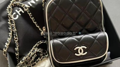 샤넬 25SS 미니 백팩 클래식 시즌 탑핸들 체인 백팩 블랙 화이트 AP4514 검수사진 #여왕아더샵