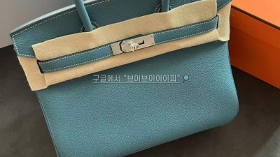 에르메스 버킨 벌킨백 30 토고 블루진 은장 검수사진 #vvip공장