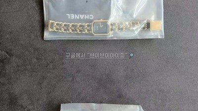 샤넬 CHANEL 프리미에르 락 골드체인 시계 여성시계 M 검수사진 #신공장