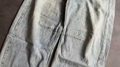 로에베 아나그램 배럴 데님 Anagram barrel jeans in denim S359Y11XCM Washed Denim 32 34 36 검수사진 #터비에빵