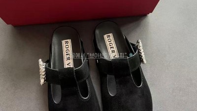 로저비비에 라프리마 여성 뮬 슈즈 Slidy Viv 레더 RVW62542100HG0B999 검수사진