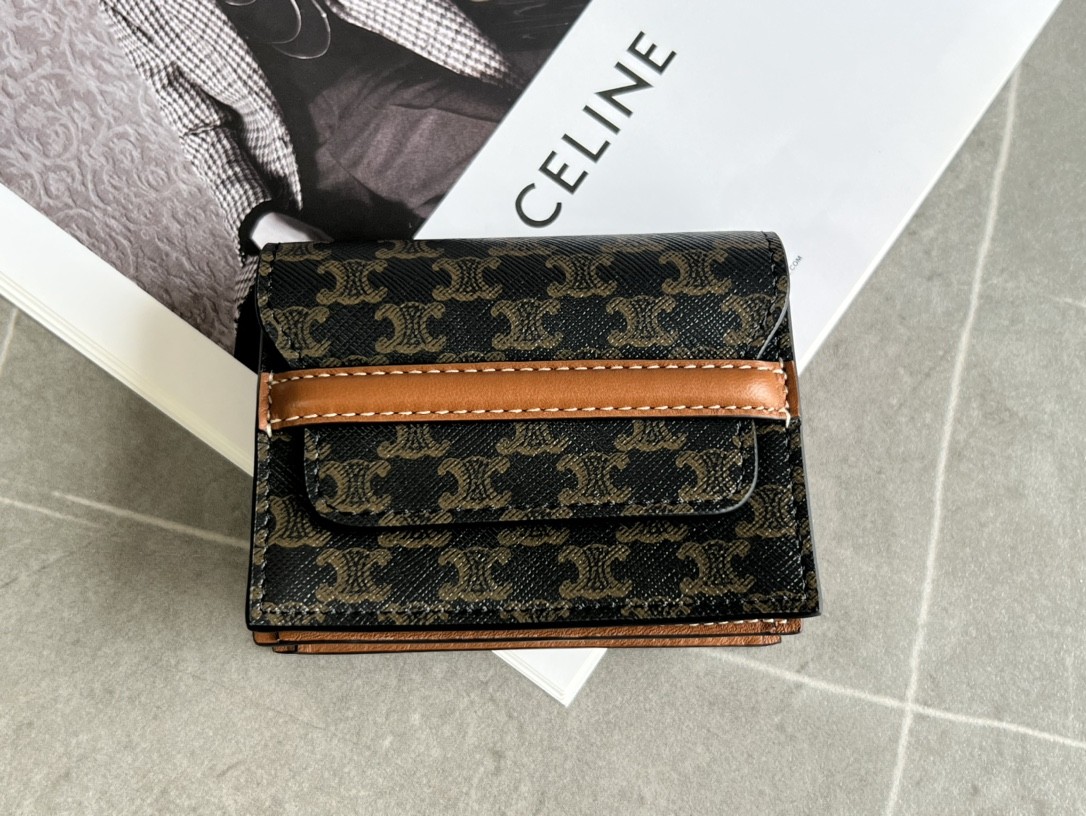 셀린느 CELINE 트리오페 캔버스 비지니스 카드홀더지갑 10E242BZ9.04LU SIZE 10*8*3cm ☆☆☆☆☆ #신공장