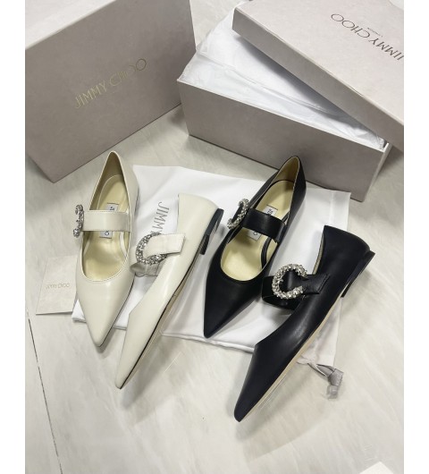 지미추 Jimmy Choo 크리스탈 포인트 메리제인 플랫슈즈 SIZE 35~39 ☆☆☆☆☆