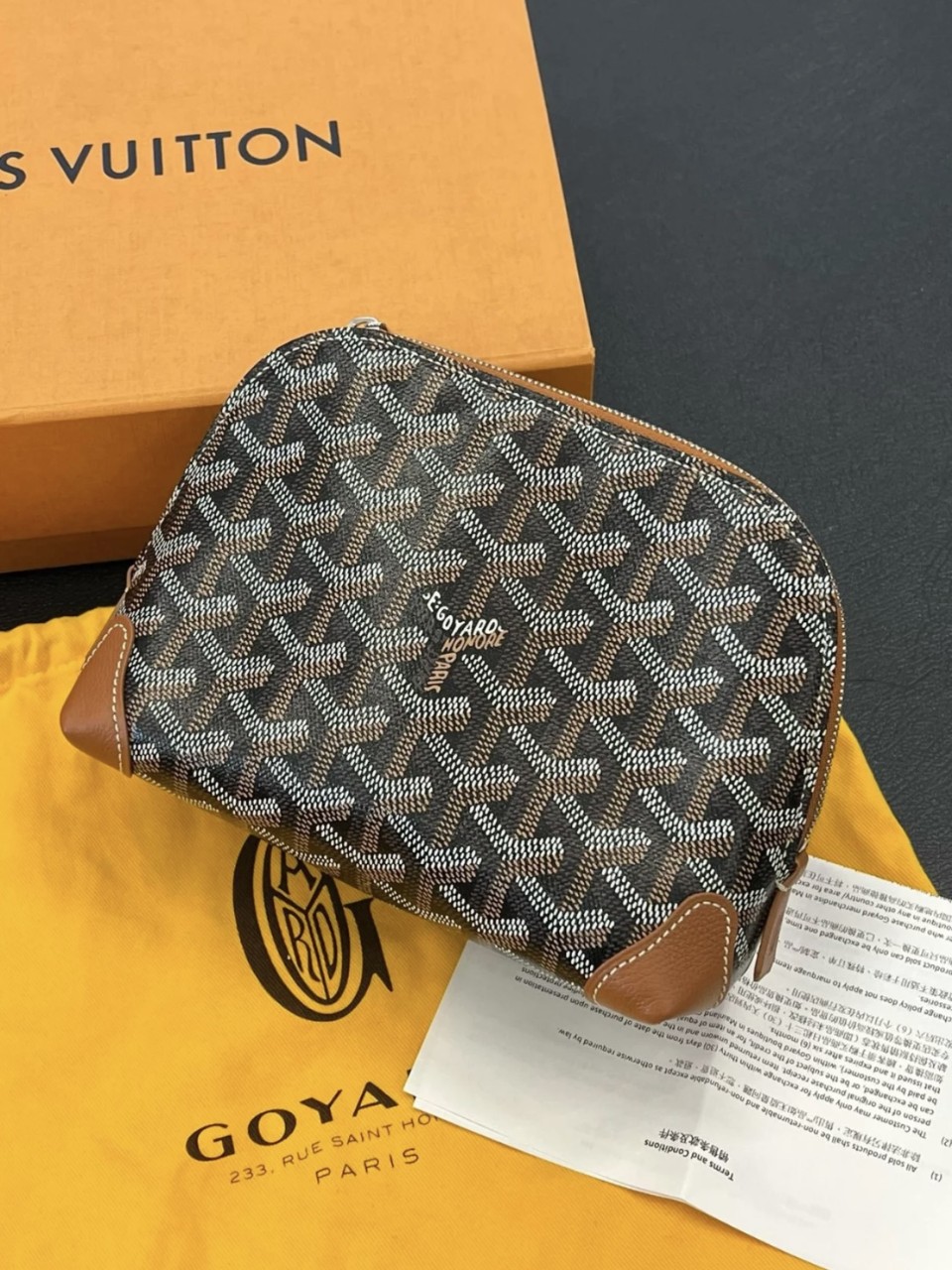 고야드 GOYARD 파우치 방돔 PM TROUSSE VENDOME [사이즈] 18x13.5x7cm