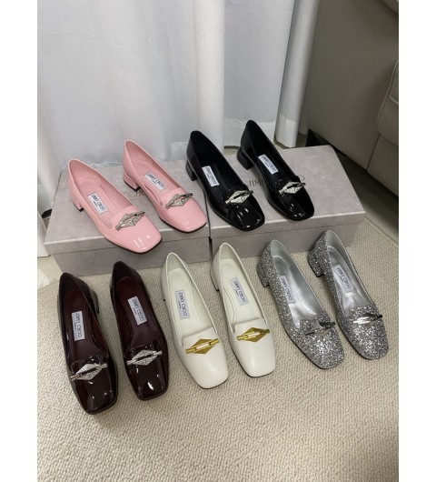 지미추 라비 플랫 슈즈 블랙 RAVIFLATCJE000757 35~39
