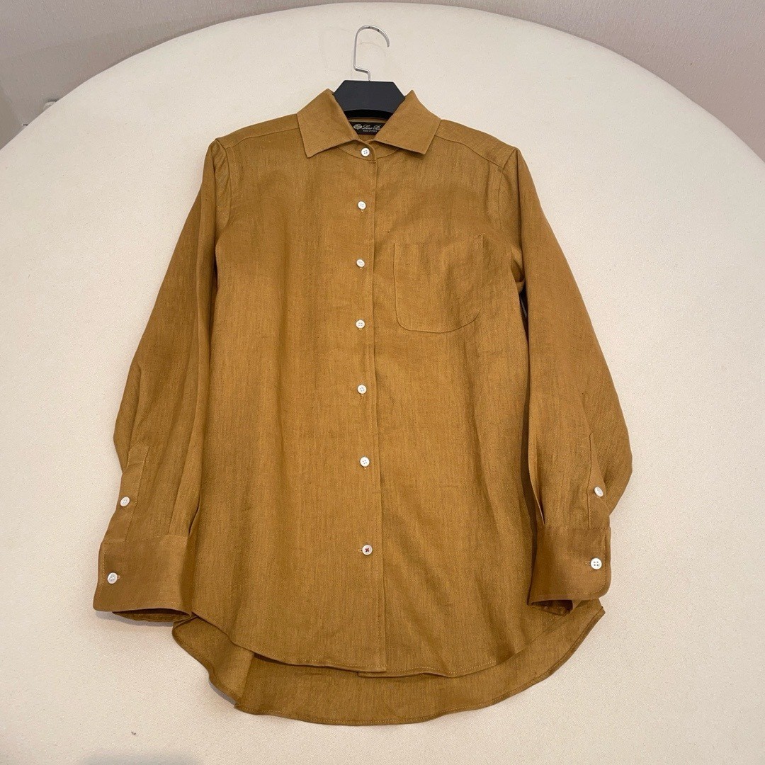 로로피아나 Loro Piana 앙드레 셔츠 S M L 100% 린넨