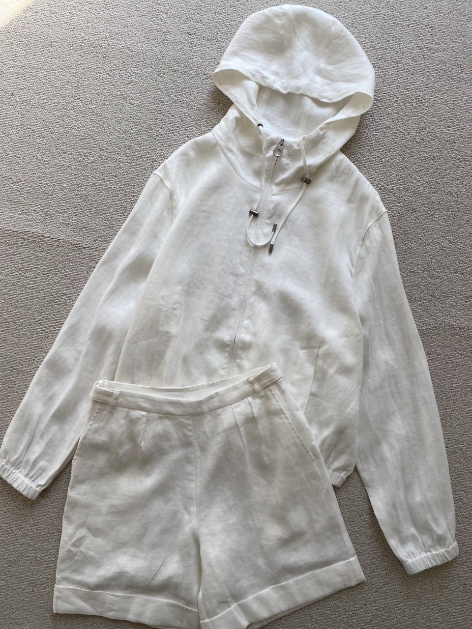 로로피아나 Loro Piana 린넨 후드집업 + 팬츠