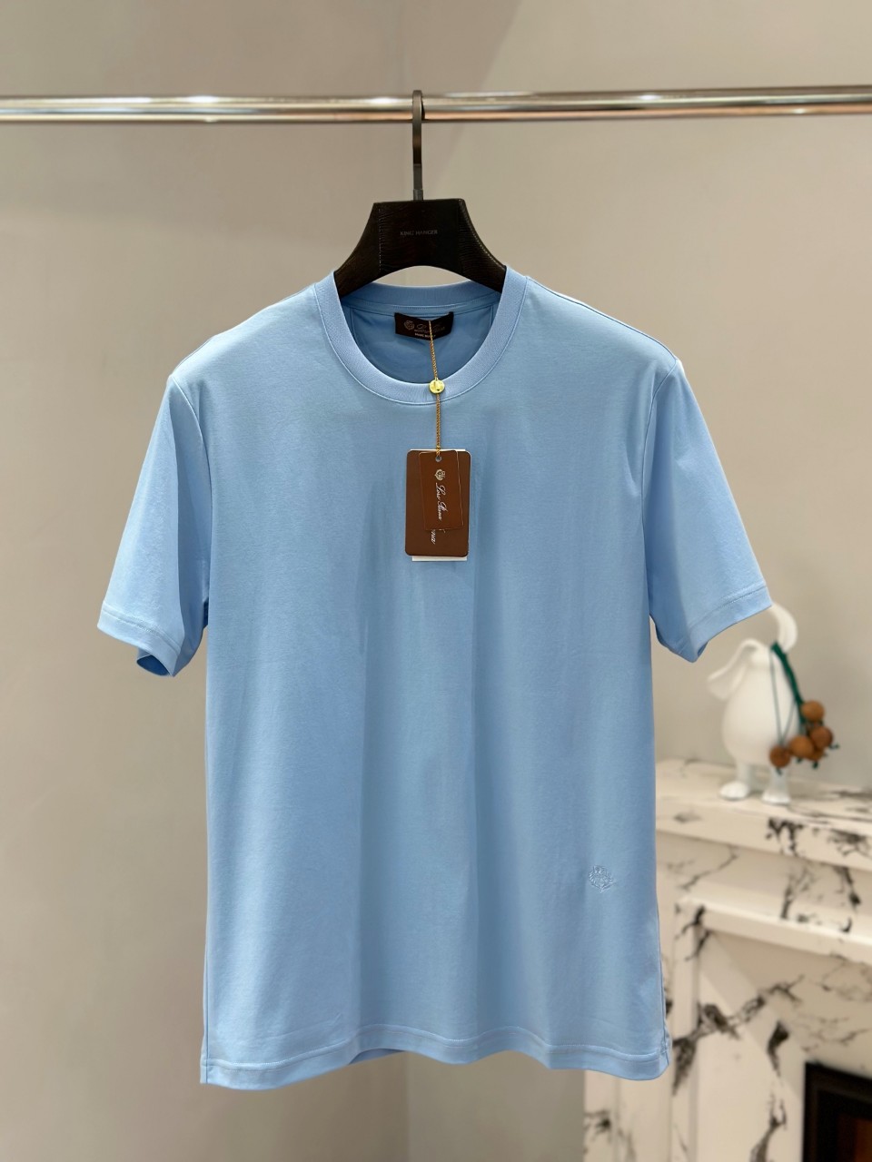 로로피아나 Loro Piana 라운드넥 반팔 티셔츠 48 50 52 54 56