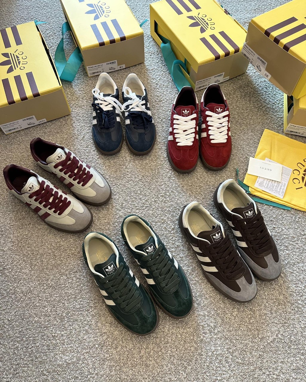 [GUCCI] 구찌 x 아디다스 스웨이드 가젤 여성 스니커즈 5컬러 35~40