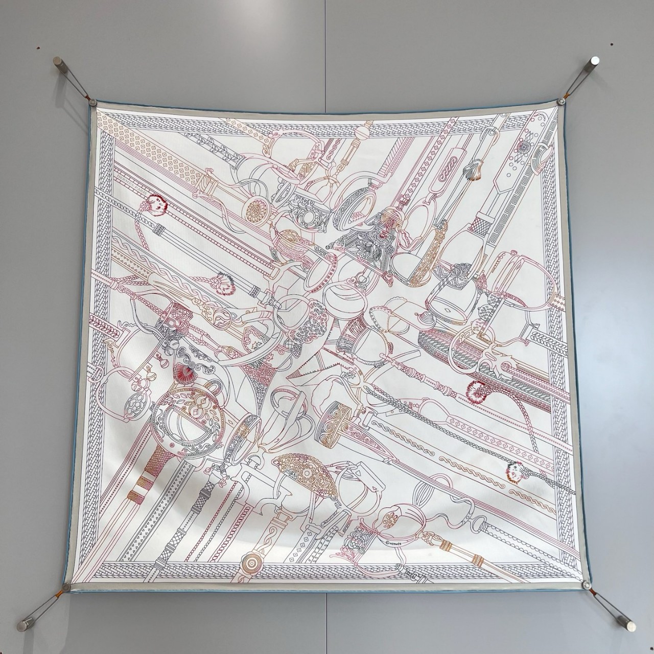 에르메스 HERMES 실크 스카프 90x90cm 100% 실크
