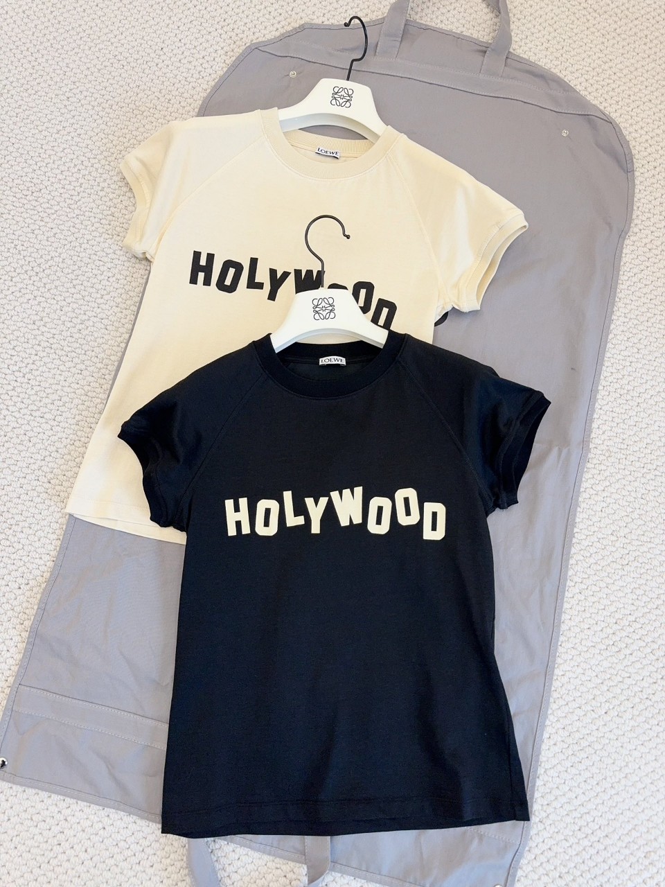 로에베 HOLYWOOD 프린트 반팔티셔츠 36 38 40 42