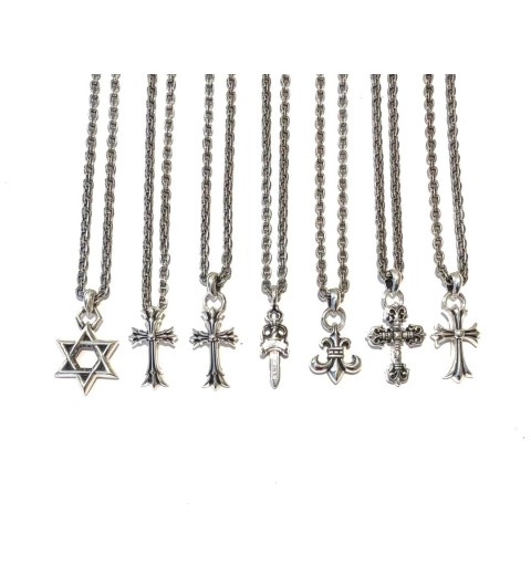 크롬하츠 Chrome Hearts 925실버 펜던트 레터링 목걸이