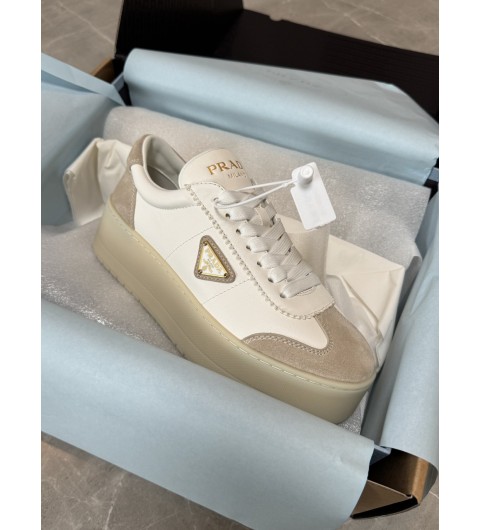 프라다 PRADA 다운타운 플랫폼 스니커즈 1E928NF050Y5T FOHENWHITE 35~40