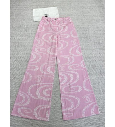 샤넬 25SS 코코비치컬렉션 프린트 데님 블랙, 핑크 P78561 34 36 38 #타지아