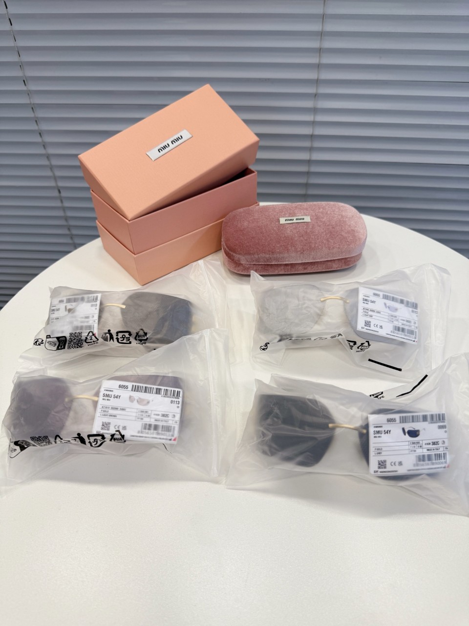 미우미우 선글라스 E5AK C 080 RUNWAY SUNGLASSES SMU54Y FE30B 80-14-110