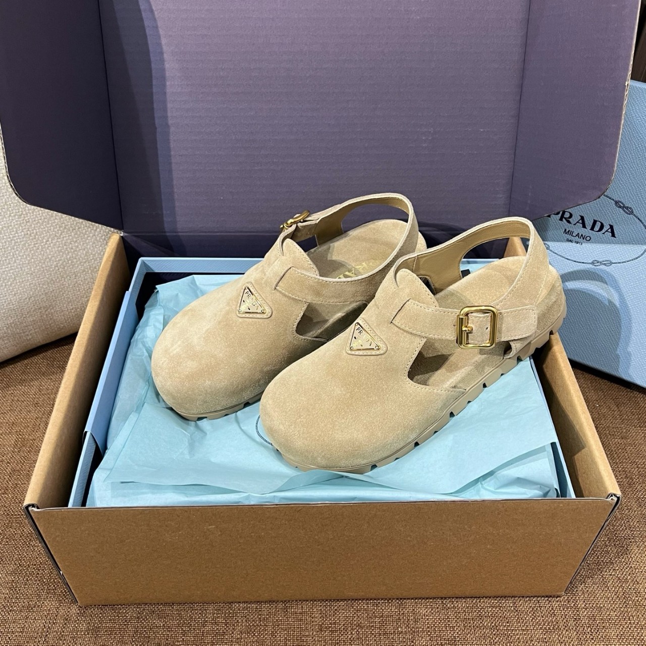 25SS 프라다 샌들 1S895N F 020 054F0379 ECRU 35~40