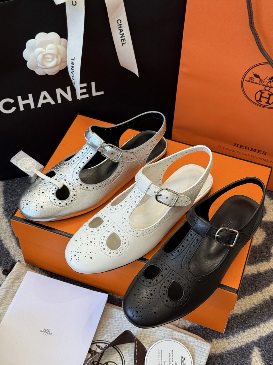 에르메스 HERMES Kim slingback 슬링백 35~41