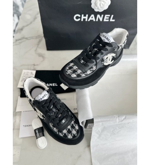 샤넬 CHANEL CC 로고 트위드 스니커즈 35~41 #해피샵