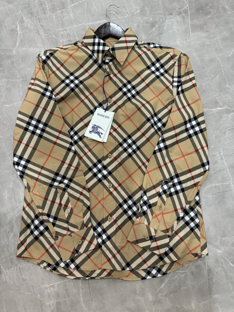 BURBERRY 버버리 8087634 체크 코튼 셔츠 XS S M L XL XXL #vvip공장