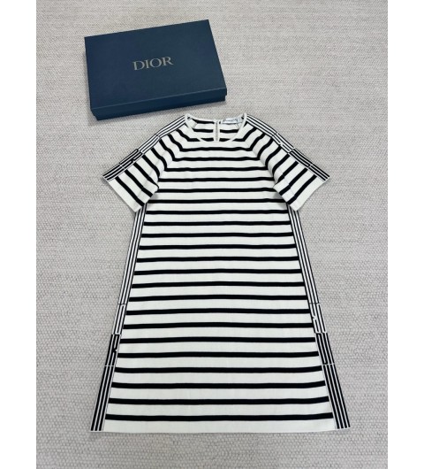 디올 Dior Graphique 모티브 쇼트 드레스 원피스 524R28A7019 X0883 36 38 40 #타지아