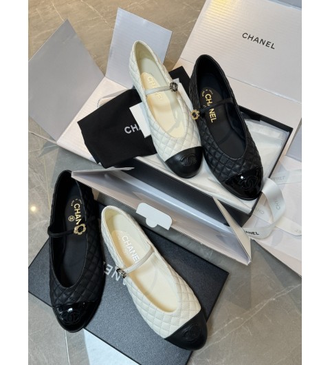 샤넬 25FW CC로고 퀼팅 메리제인 플랫슈즈 G46579 35~40
