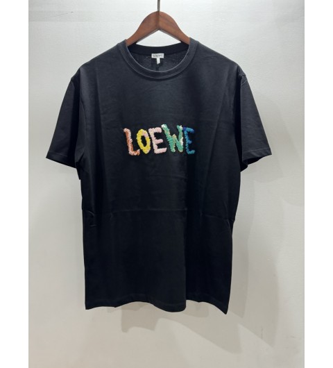 Loewe 로에베 로고 코튼 블렌드 릴렉스핏 반팔티셔츠 XS S M L XL XXL #vvip공장