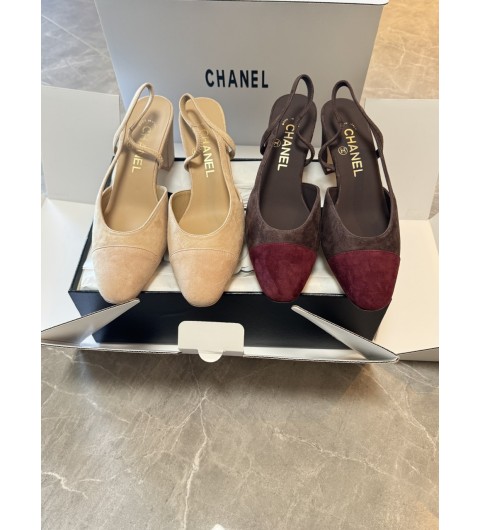Chanel 샤넬 CC 로고 스웨이드 슬링백 2컬러 25FW G34318 35~40